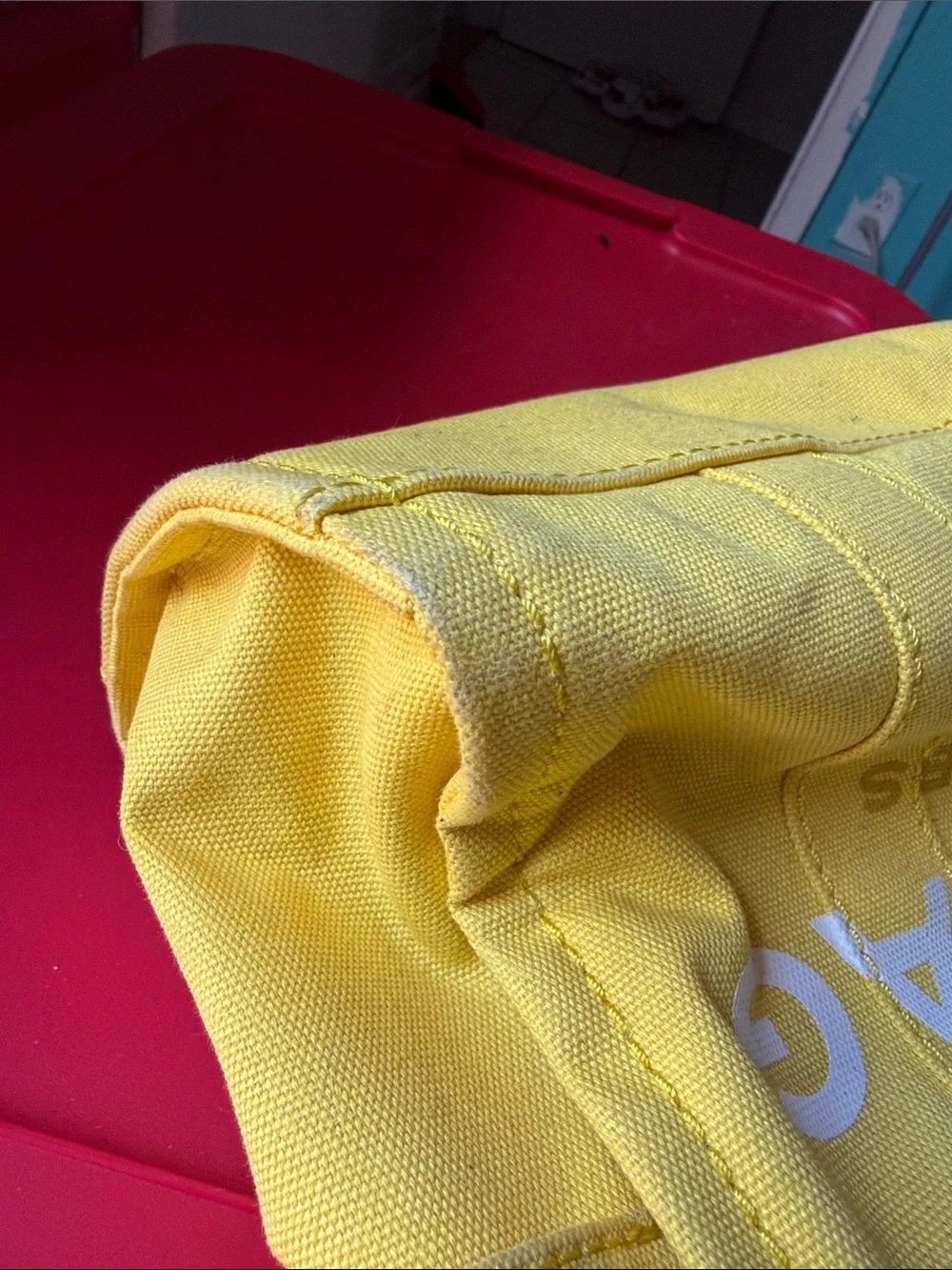 Marc Jacobs Yellow Canvas Tote used